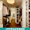 Luxury Villa Wood Grain Walk-in Closet Design Wardrobe for Home Furniture (AIS-W455)